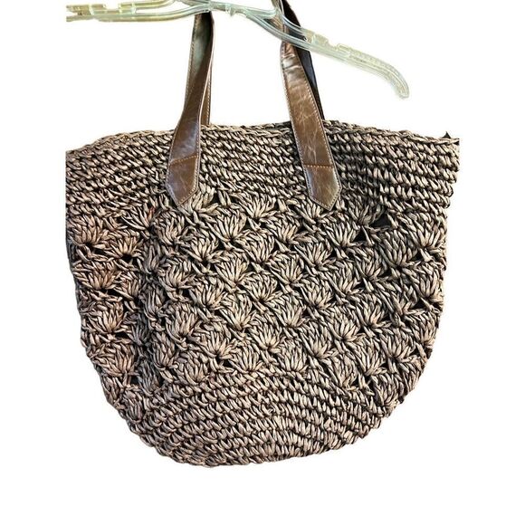 Croft & Barrow Straw* Tote Bag * Cocoa * NWOT - Picture 1 of 10